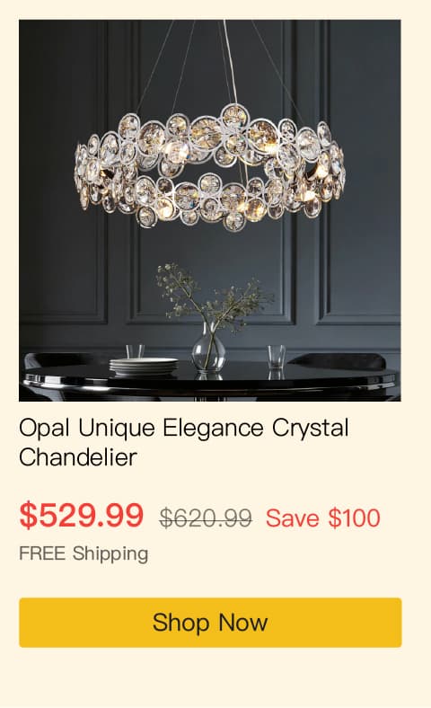 Opal Unique Elegance Crystal Chandelier