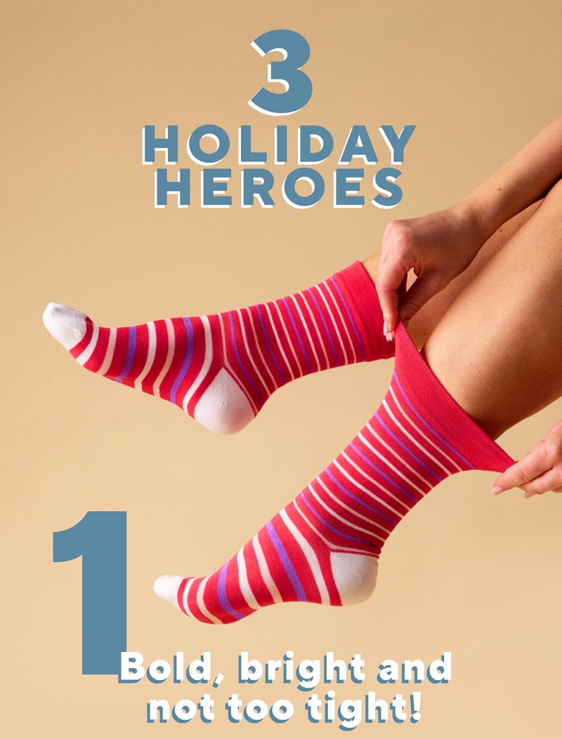 Bold, bright and not too tight - shop our Gentle Bamboo Socks