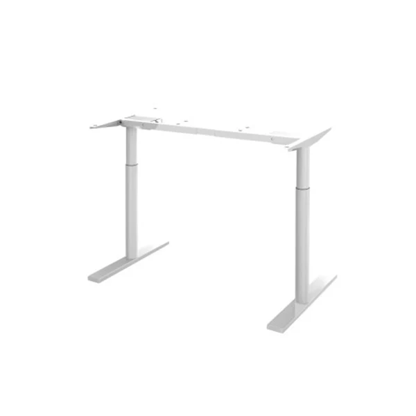Standing Desk Sit Stand Motorised Adjustable Frame Only Dual Motor White