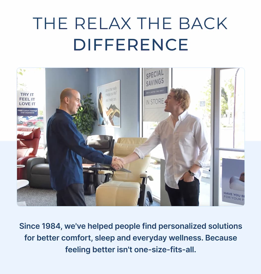the relax the back difference
