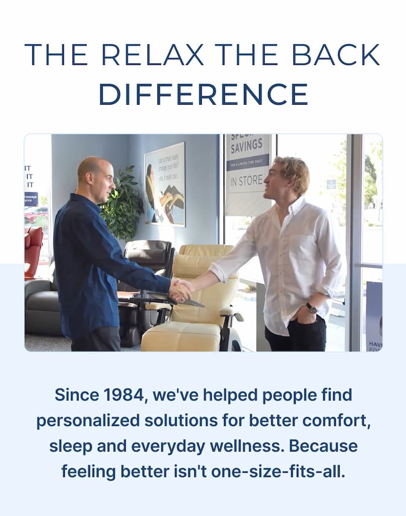 the relax the back difference