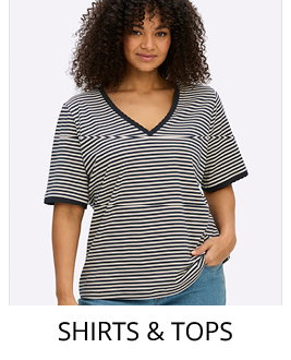 schwarzweiß gestreiftes Shirt mit link in alle Shirts und Tops