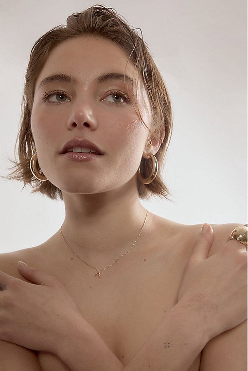 Crystal Initial Necklace