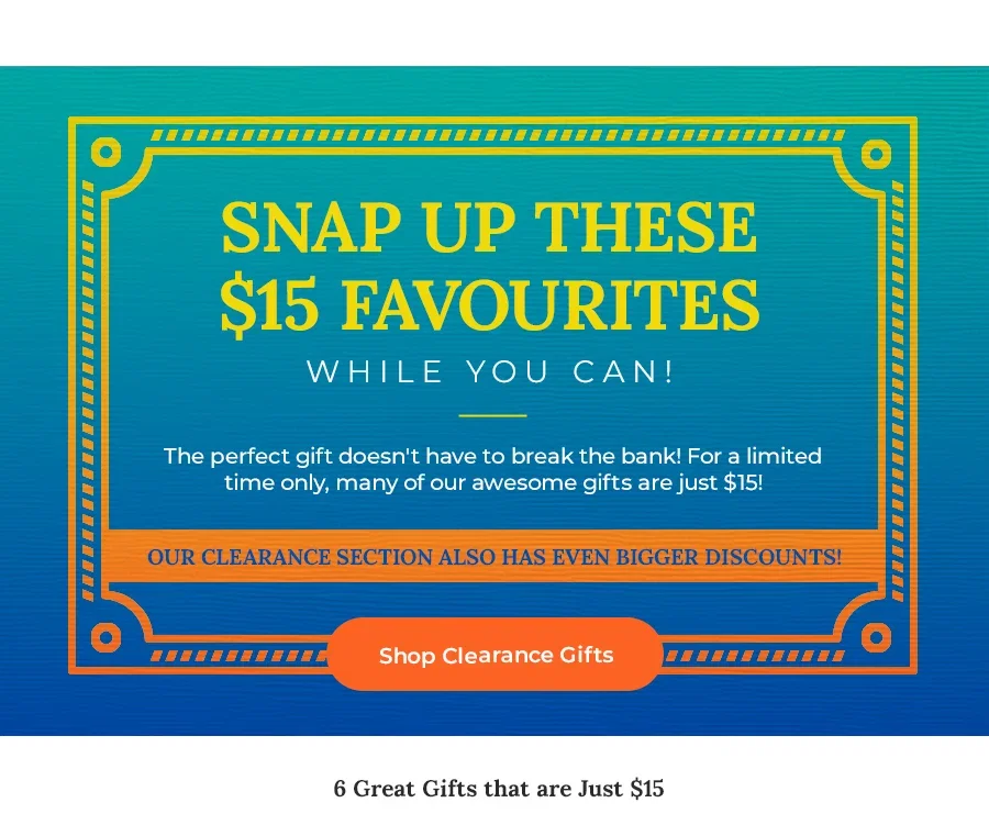 Shop Clearance Gifts