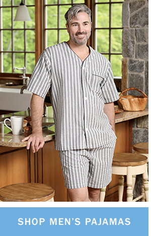 Shop Men's Pajamas. Men's Striped Cotton Seersucker Short Pajama Set