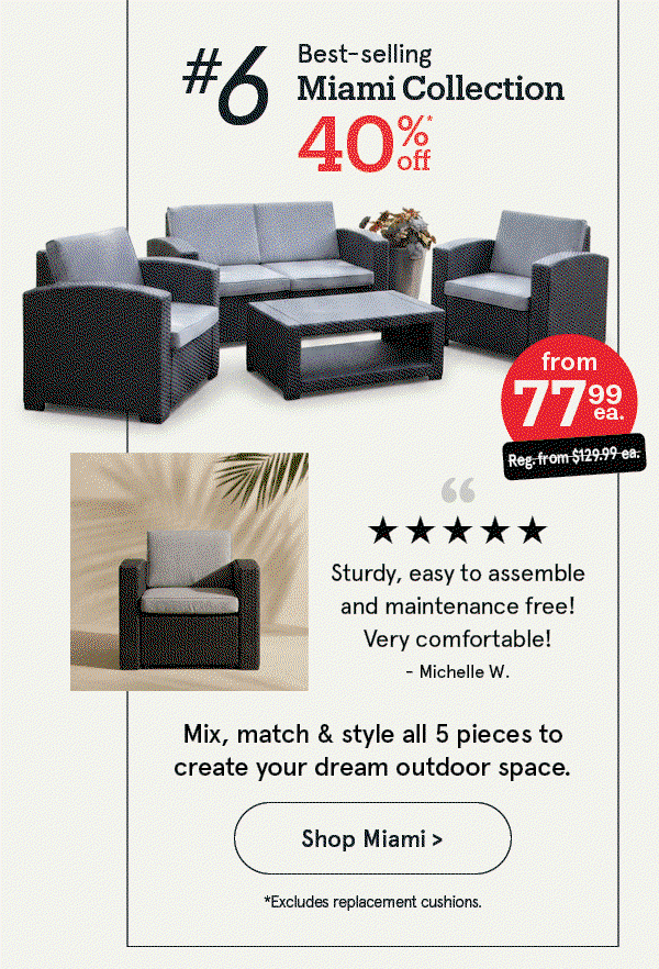 Miami Outdoor Seating Collection