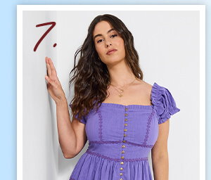 Amelia Flower Trim Dress