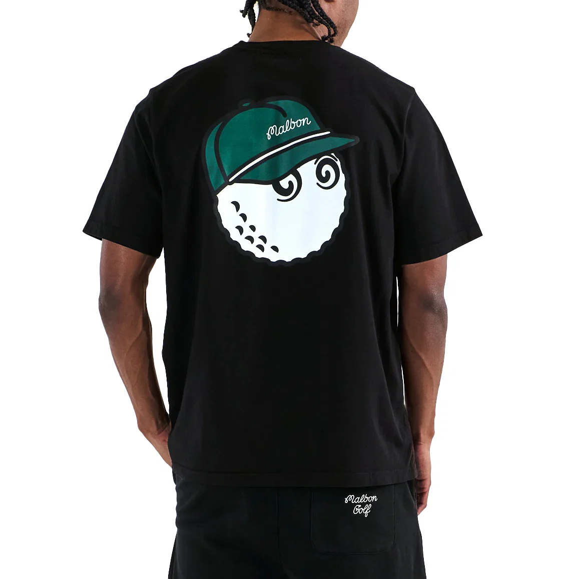Image of Malbon Bermuda Baldwin Golf Tee - Black