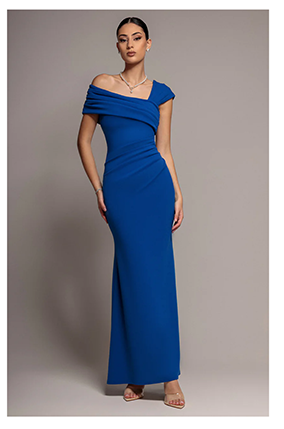 -30% One Shoulder Evening Maxi Dress