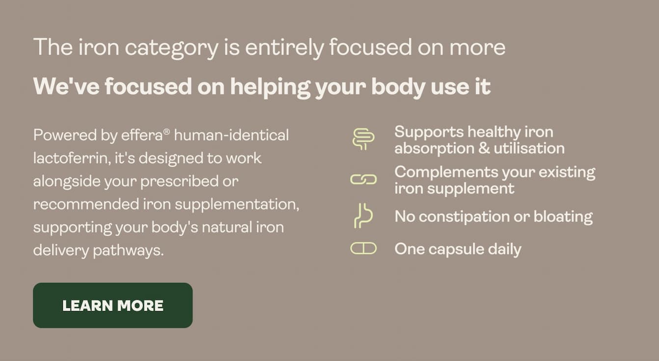 Youth & Earth's Intelligent Iron (effera human-identical lactoferrin) 