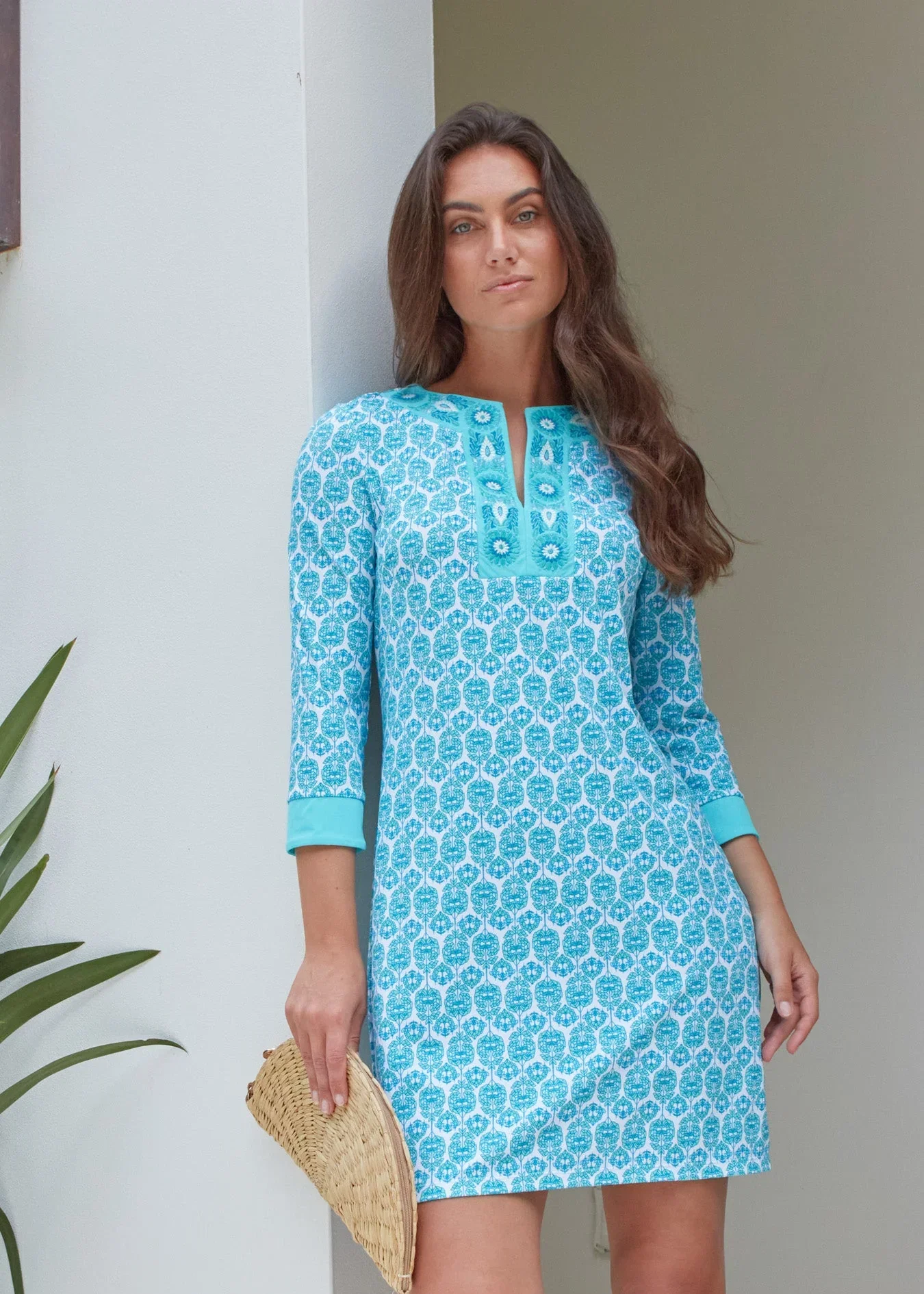 Image of Rosebay Embroidered Tunic Dress