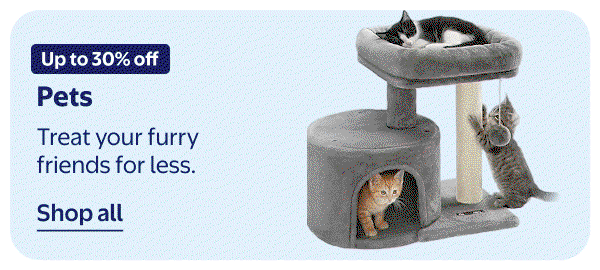 Up to 30% off - Pets - Treat your furry friends for less.