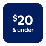 $20 & under