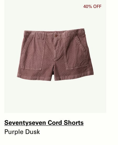 Seventyseven Cord Shorts