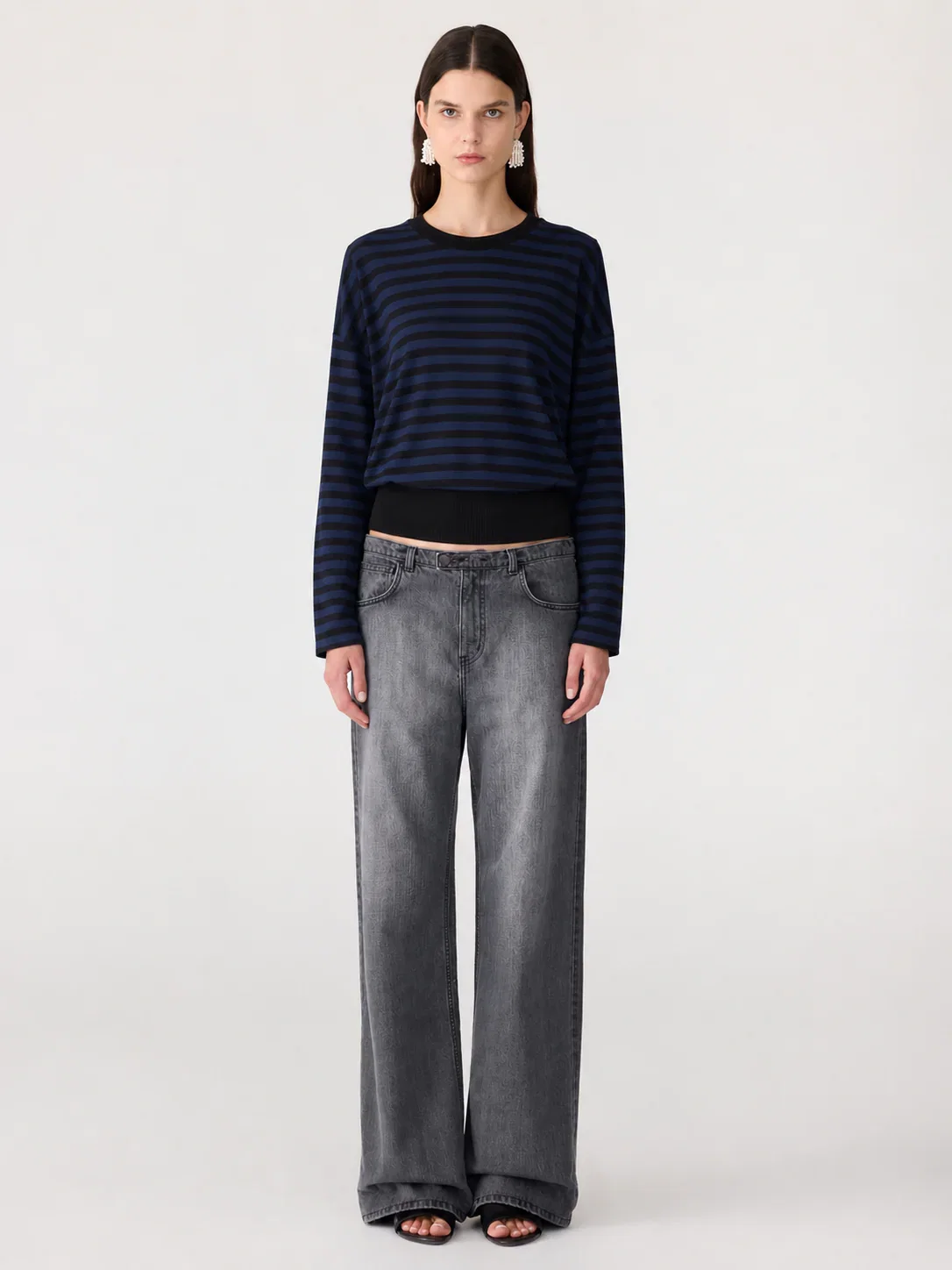 Image of Stripe Banded L/S T-Shirt