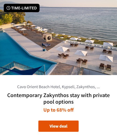 Contemporary Zakynthos stay with private pool options