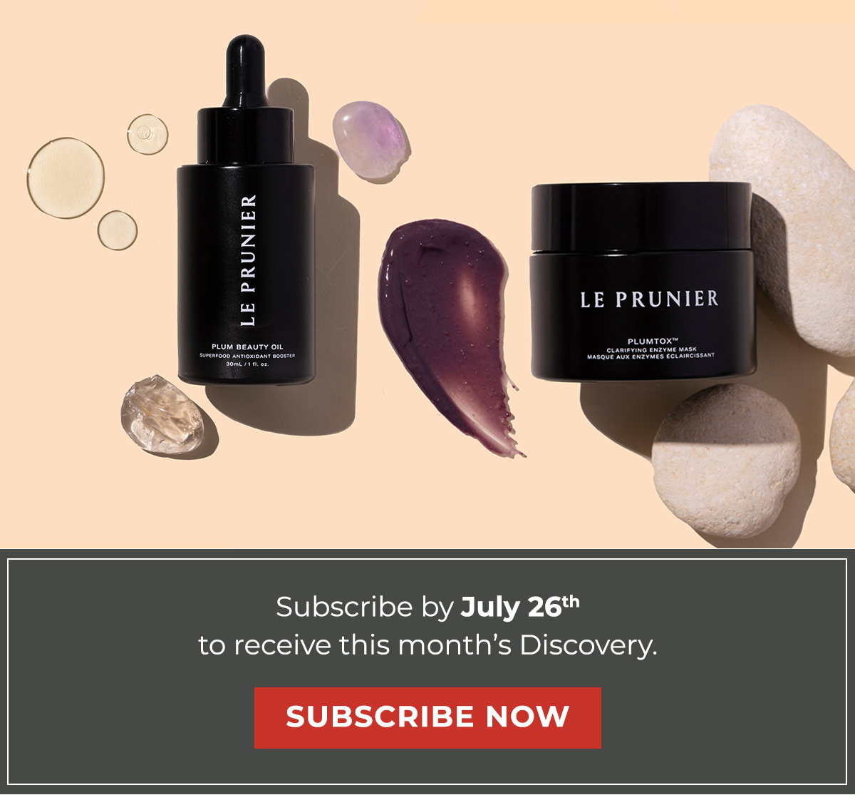 Subscribe by July 26thto receive this month’s Discovery. 
