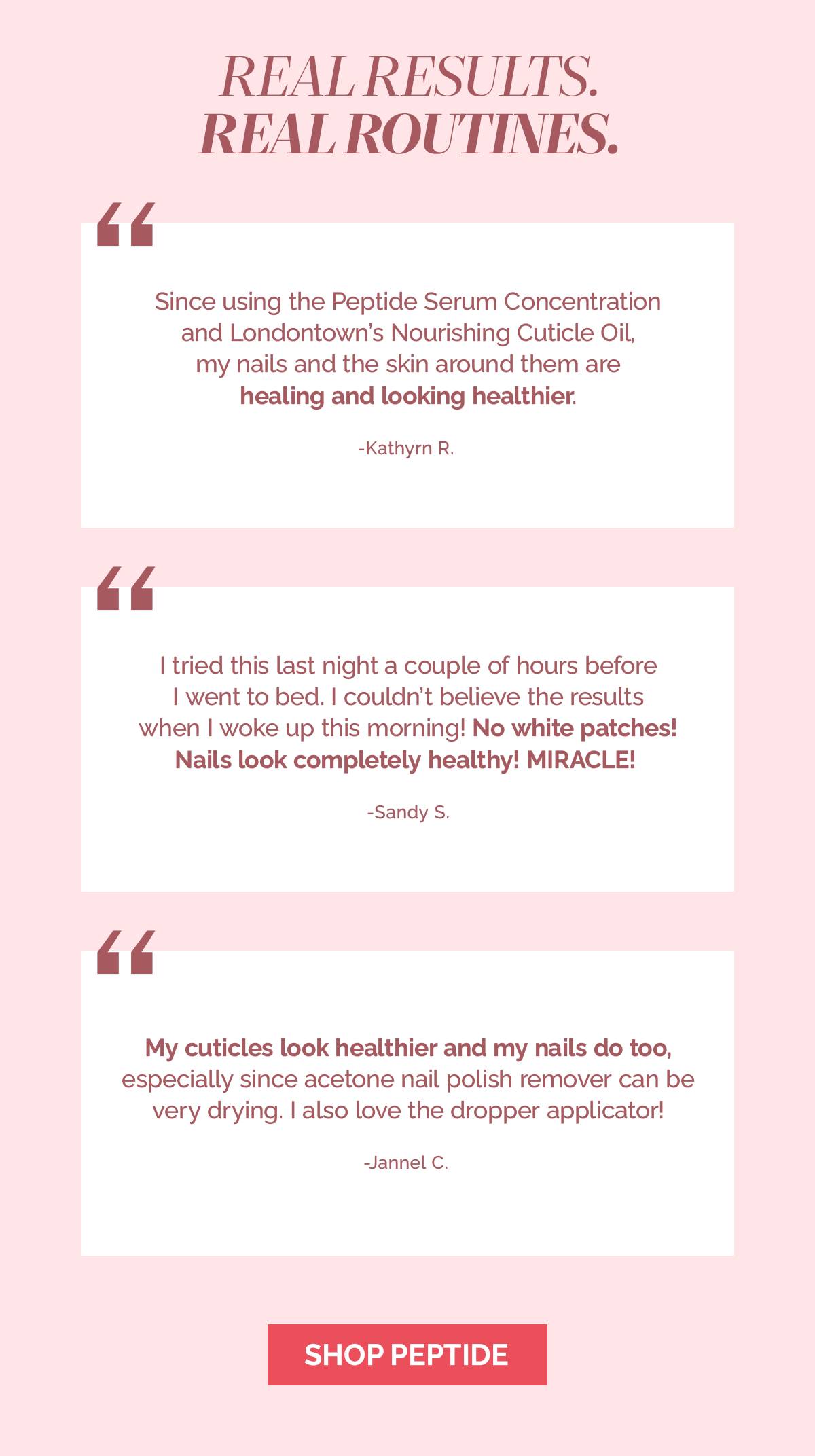 Shop our new Peptide Serum Concentrate with 12% actives.
