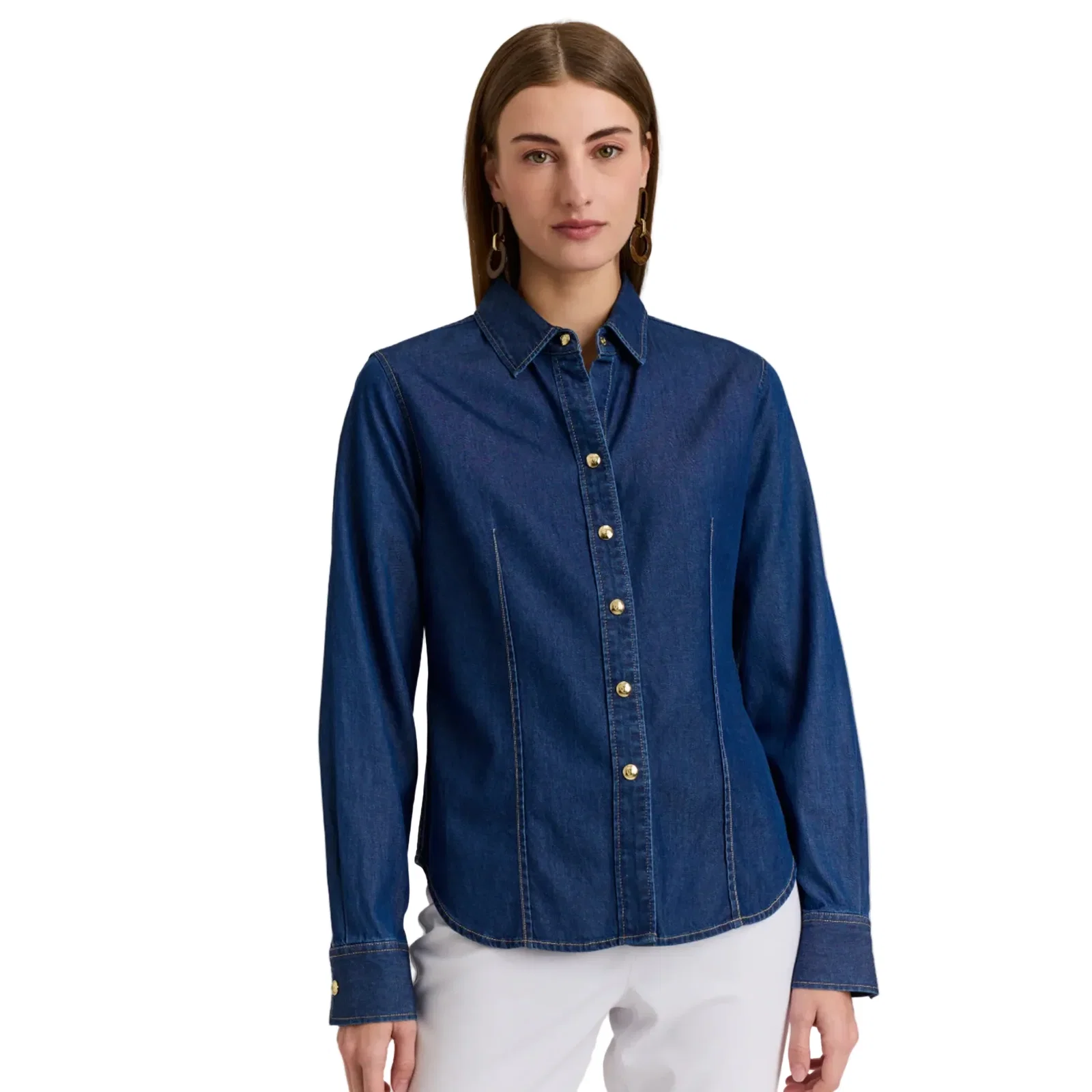 Image of Stevie Long Sleeve Denim Shirt