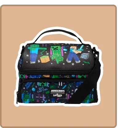 Minecraft Large Dual Strap Lunchbox