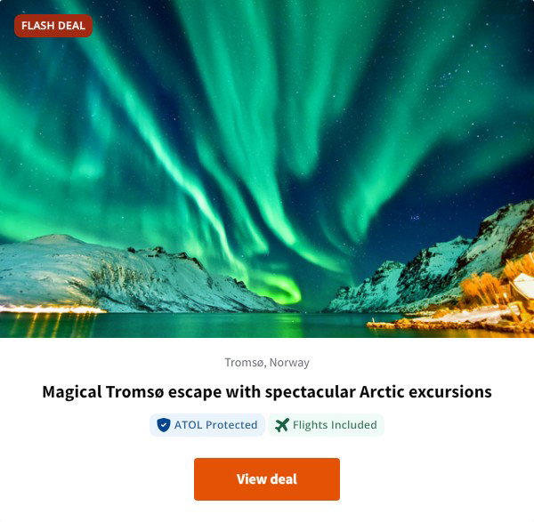 Magical Tromsø escape with spectacular Arctic excursions