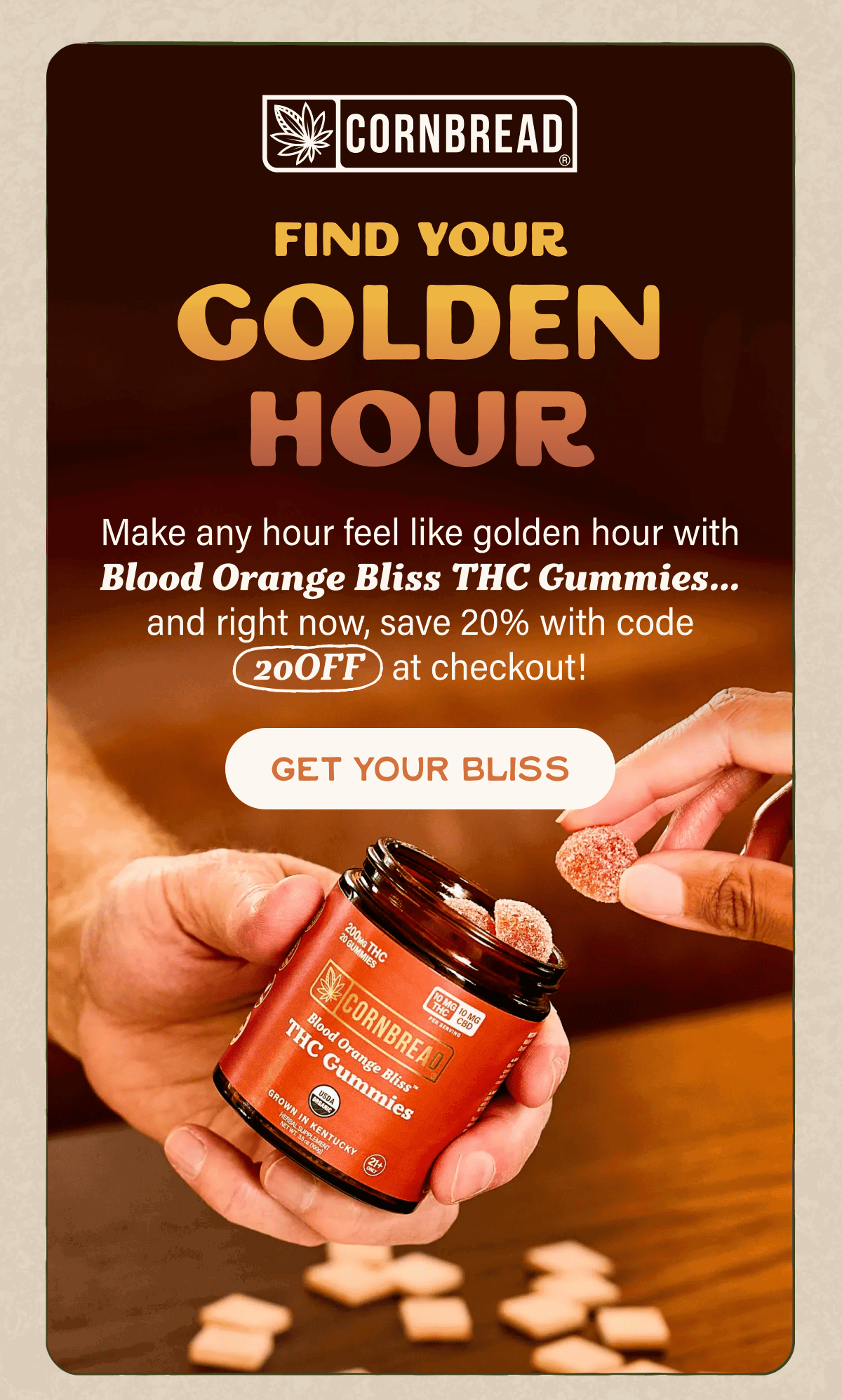 Find Your Golden Hour: Blood Orange Bliss THC Gummies