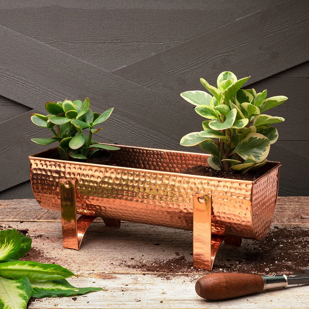 Image of Small Solid Copper Window Planter