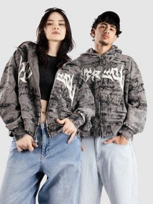 Scrolls Zip Hoodie