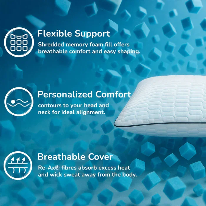 REM-Fit 400 Crumb Memory Foam Pillow