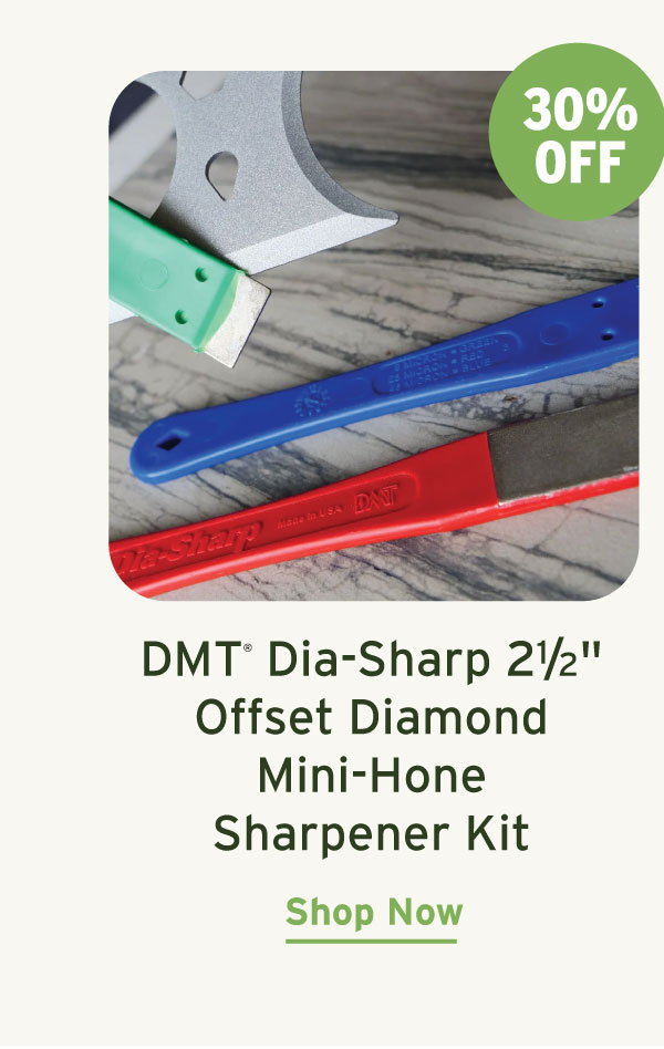 DMT Dia-Sharp - 2-1/2" Offset Diamond Mini-Hone Sharpener Kit - 3 Piece