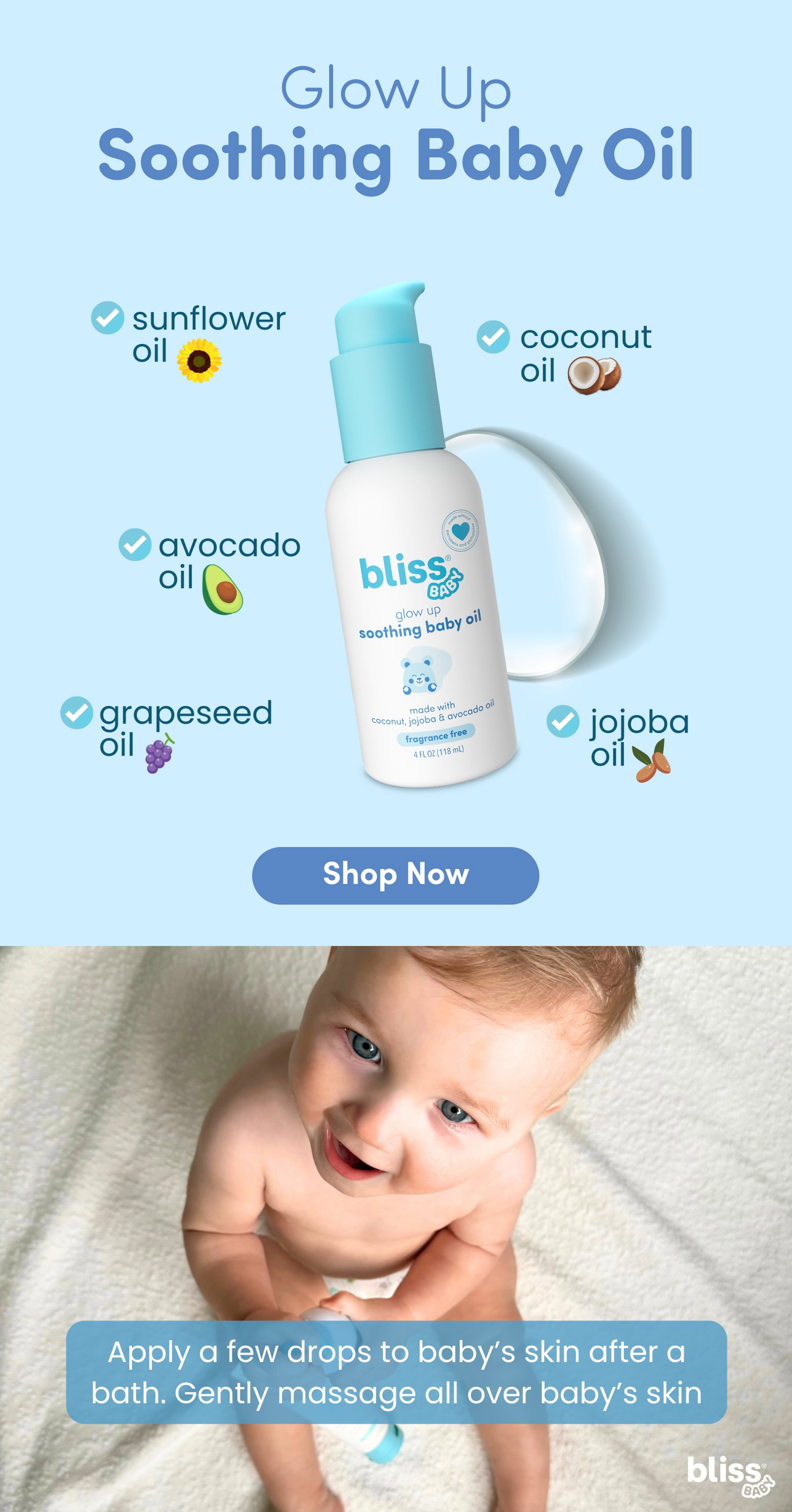 Bliss Baby Soothing Baby Oil