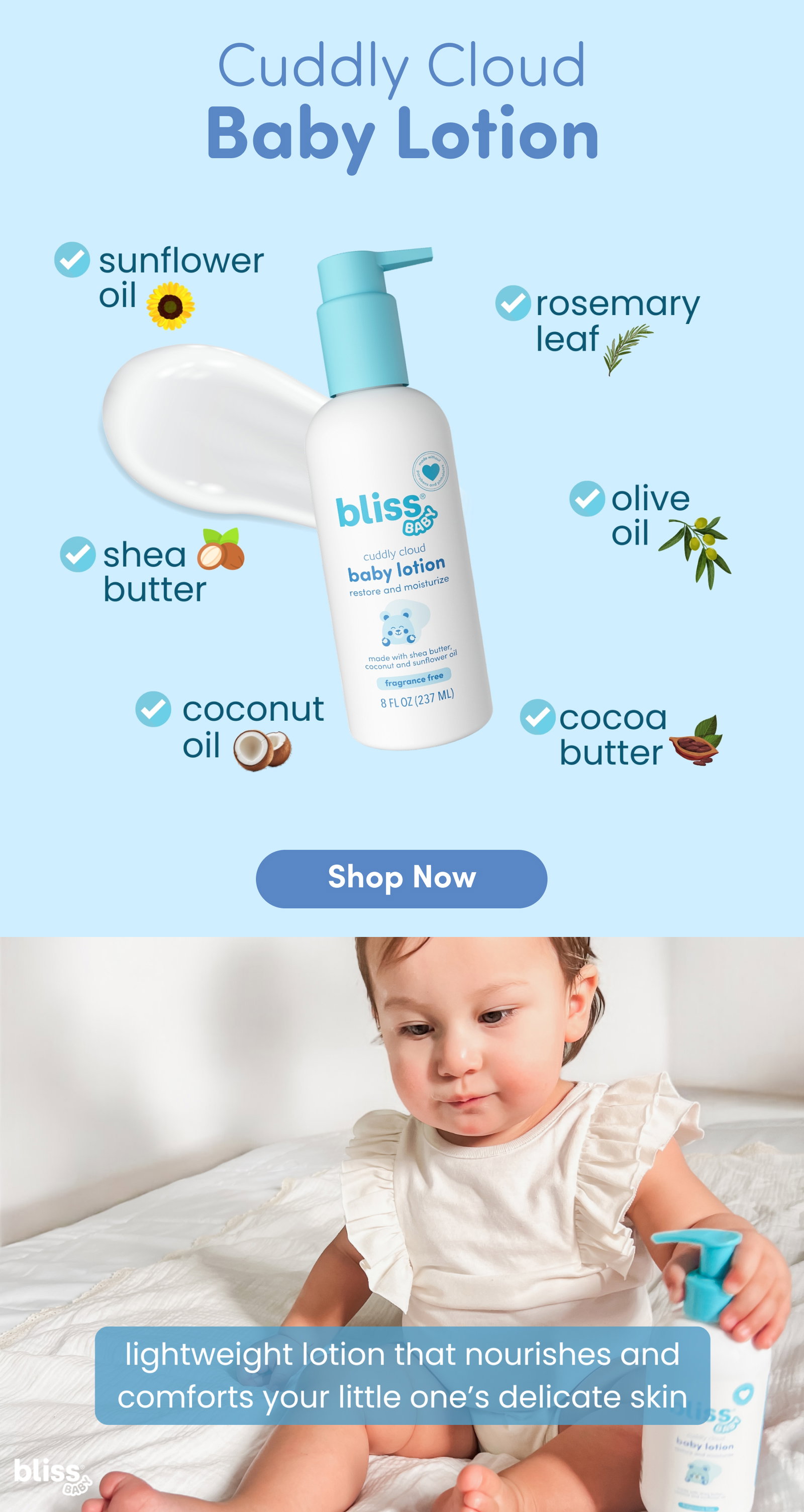 Bliss Baby Lotion