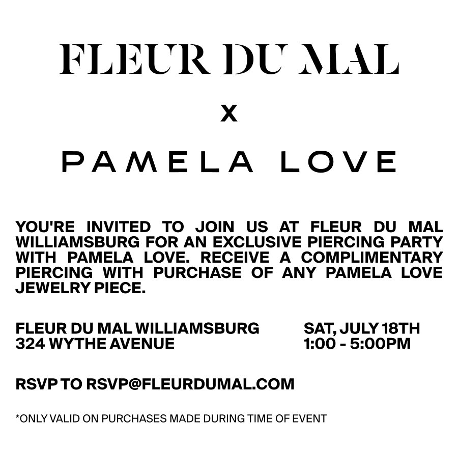 Fleur du Mal x Pamela Love