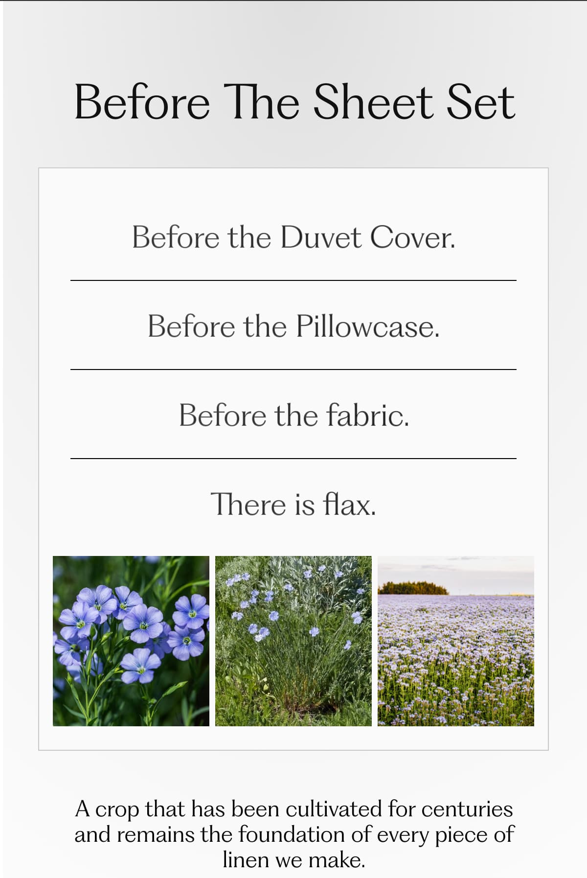 Before The Sheet Set