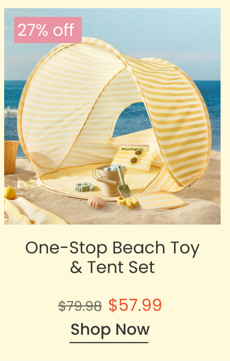 Tiny Land® One-Stop Beach Toy & Tent Set