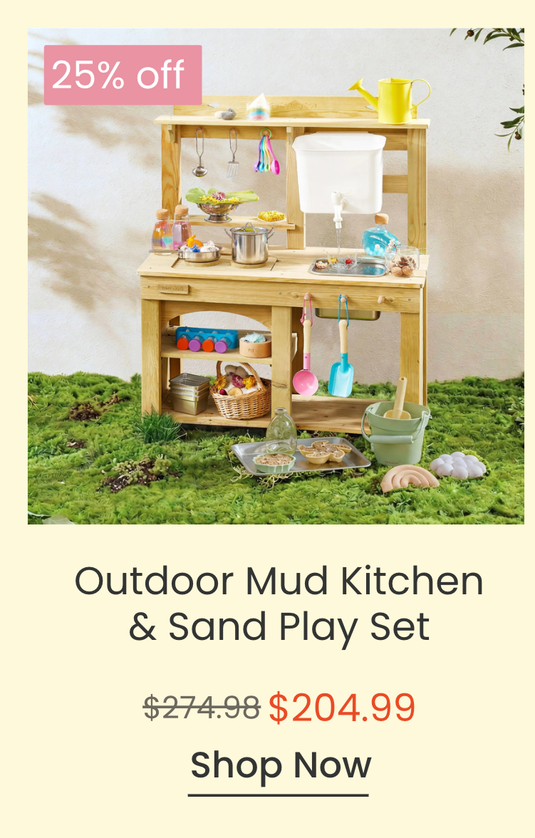 Tiny Land® Outdoor Mud Kitchen & Sand Play Set