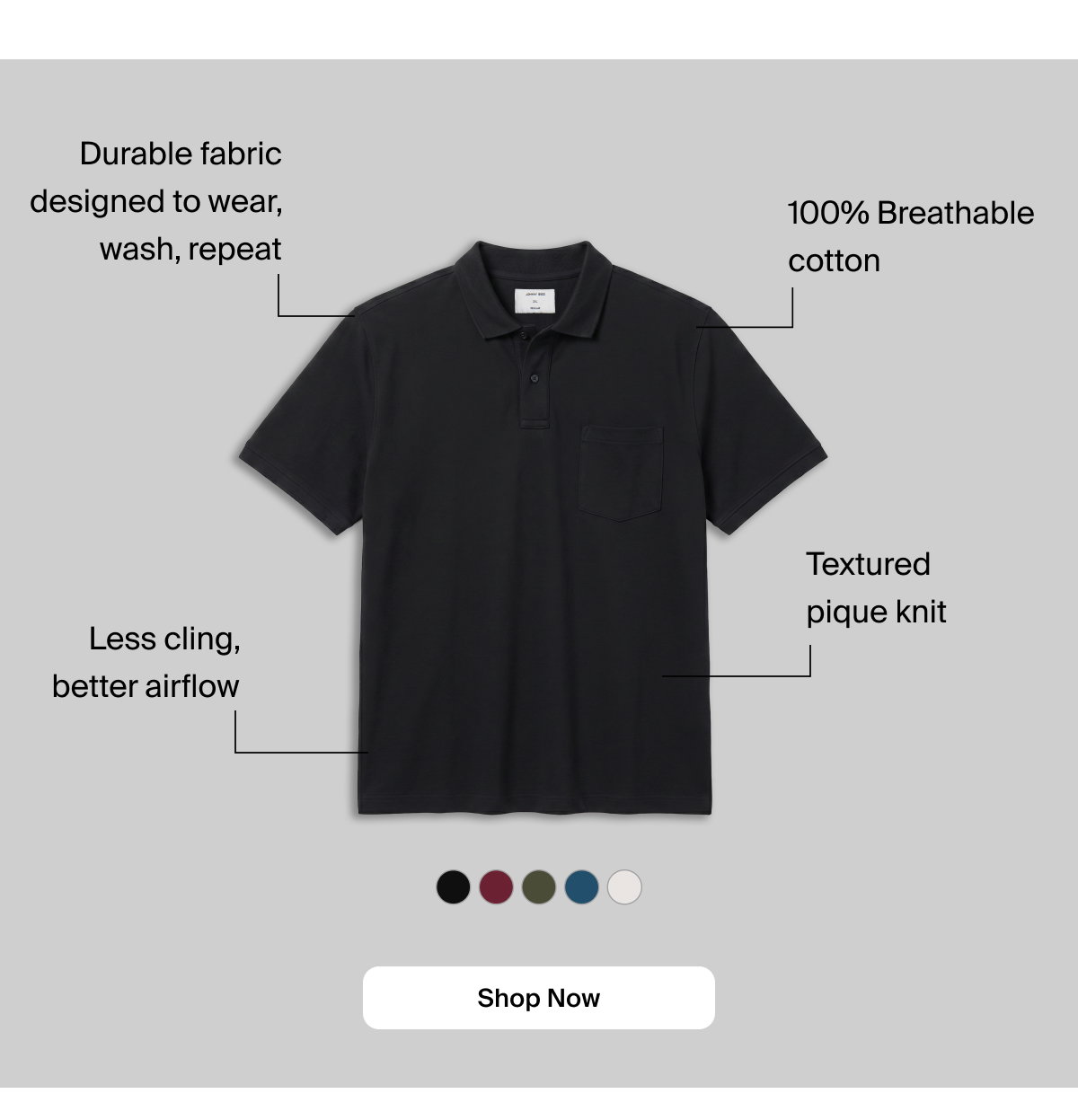 The Asher Pique Polo