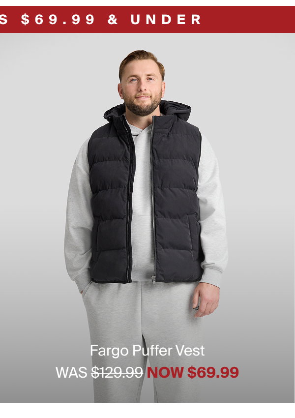 Black Fargo Puffer Vest