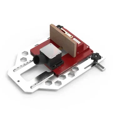 ENJOYWOOD Box Joint Jig for Router Table Zero Gap & Dust Cover 3 Anti-Slip Sliders for Repeatable Precision
