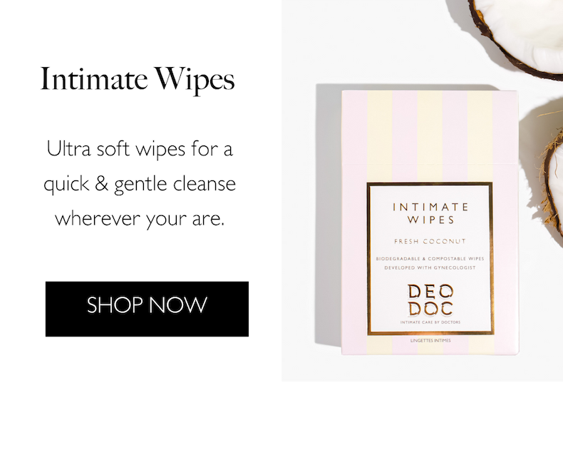 Intimate Wipes: Ultra soft wipes for a quick & gentle cleanse wherever your are. Shop Now.