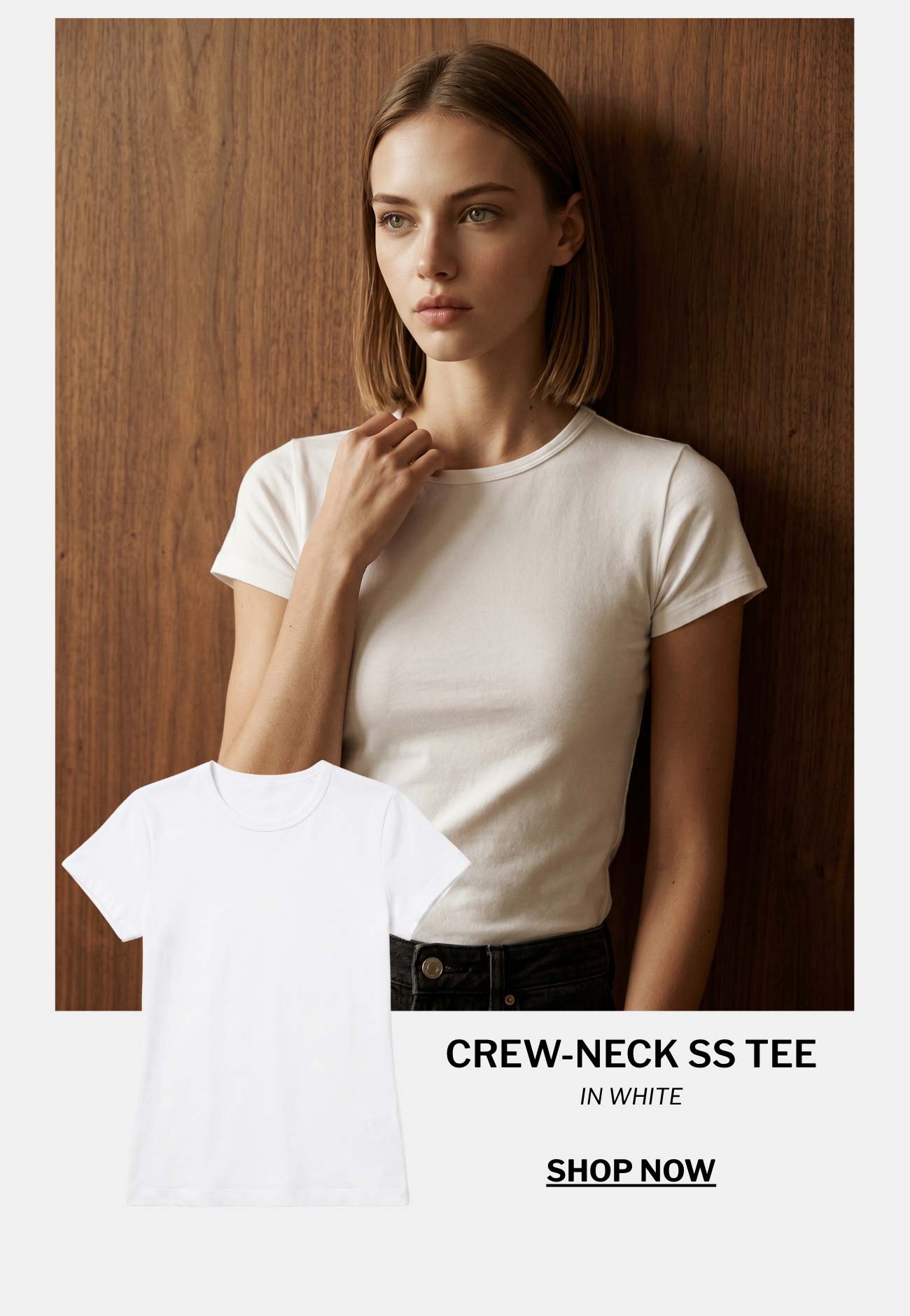 Crew-Neck Short Sleeve Tee