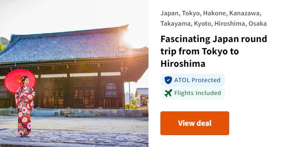 Fascinating Japan round trip from Tokyo to Hiroshima