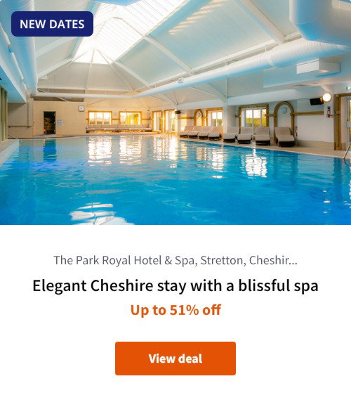 Elegant Cheshire stay with a blissful spa