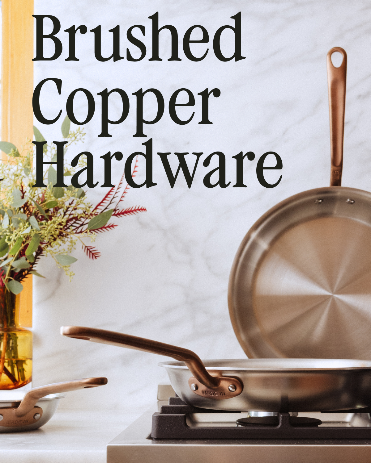 Selling Fast: Brushed Copper Hardware