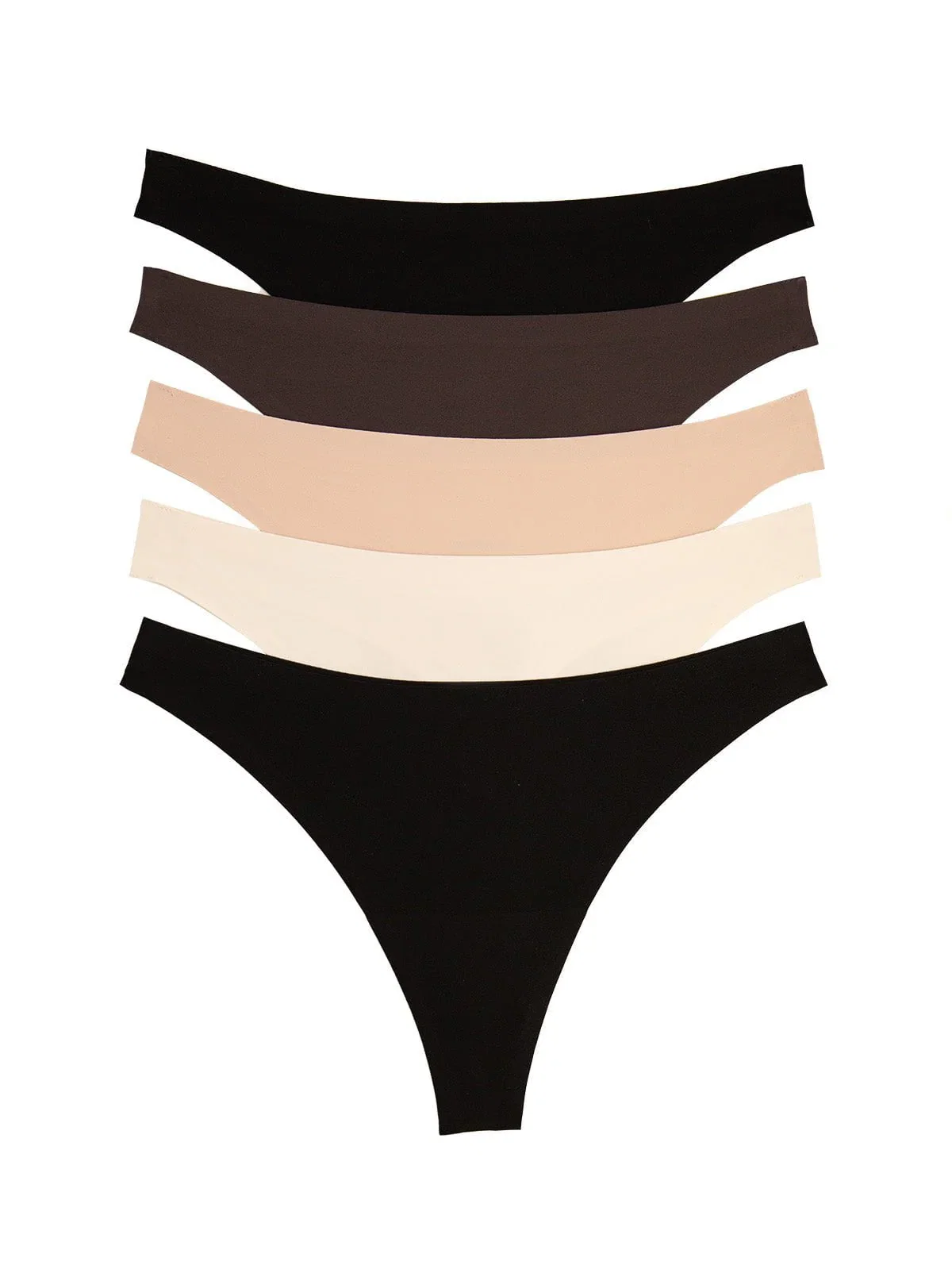 Image of Fit Flex Stretch Thong 5-Pack