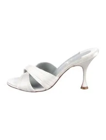 Satin Pleated Accents Sandals