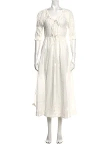 V-Neck Midi Length Dress w/ Tags