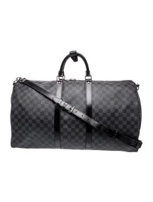 Damier Graphite Keepall Bandouliere 55