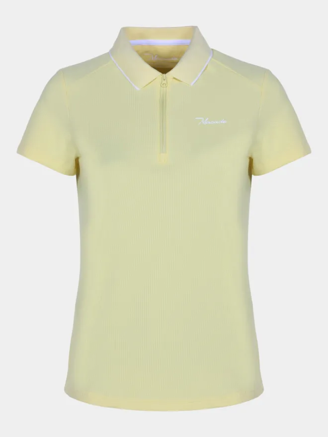 Macade Golf Cora Halbarm Polo gelb S