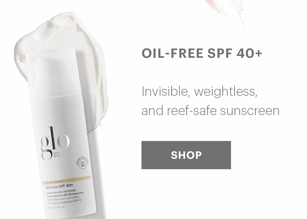 Oil-Free SPF 40+ Invisible, weightless, reef-safe mineral sunscreen